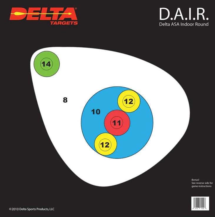 Règles pour les Delta ASA Rondes intérieures (D.A.I.R.) La commission technique 3D, à mis en place le système de compétitions (D.A.I.R.). Il est a l'essai cette année et les règlements ont été élaborés d'une manière succincte pour que ce type de compétition soit à la portée de la majorité des clubs. Les règles peuvent être consultées à  ce lien. Prenez note qu'elles sont sujet à changement. 